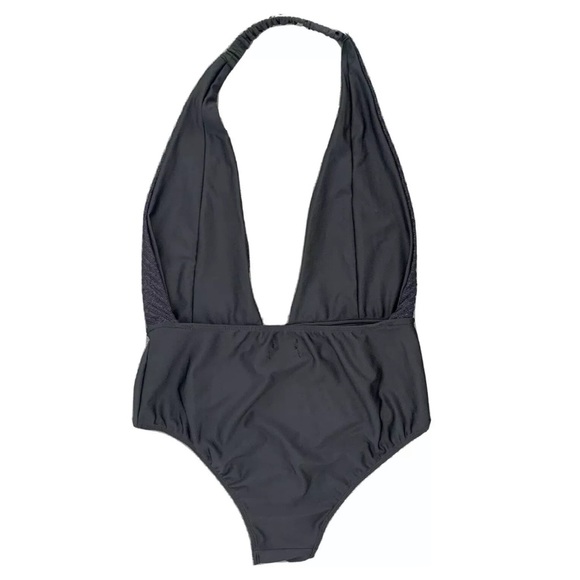 NWOT Urban Outfitters Deep-V Halter Bodysuit - Picture 2 of 4